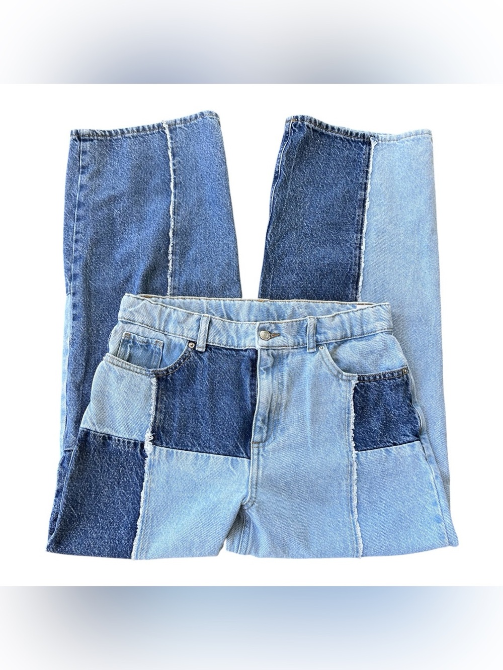 PacSun Kids Two-Tone Patchwork Jeans Size 14